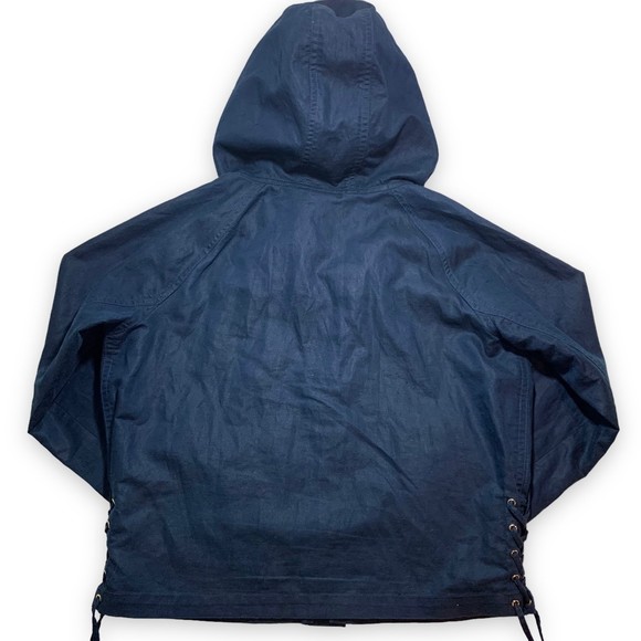 Lauren Ralph Lauren Linen Blend Hooded Canvas Jacket - Picture 2 of 7